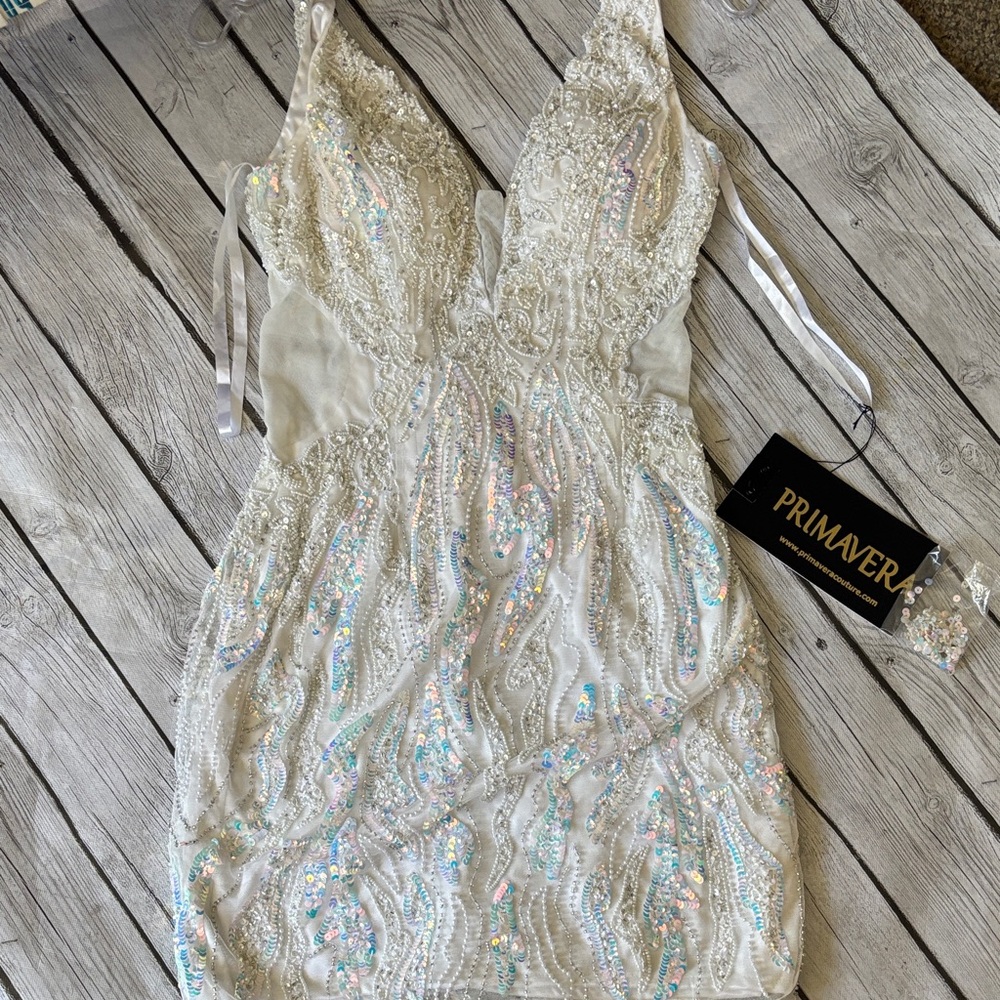 Primavera Sequin Embellished Dress
